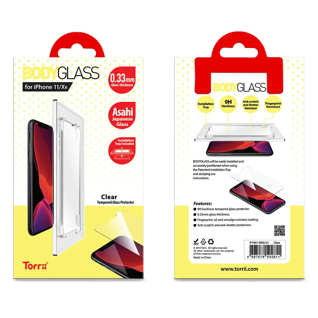 Torrii Bodyglass For iPhone 11 - Clear - Tashqila Torrii Bodyglass For iPhone 11 - Clear - Tashqila
